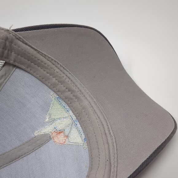 Idaho Sunset Strapback Trucker Hat Gray OS Adjustable Embroidered Mesh Back Ha - Picture 8 of 9